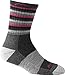 Darn Tough Hike/Trek Micro Cushion Stripe Crew Sock - Women's Black/Hot Pink Stripe Medium