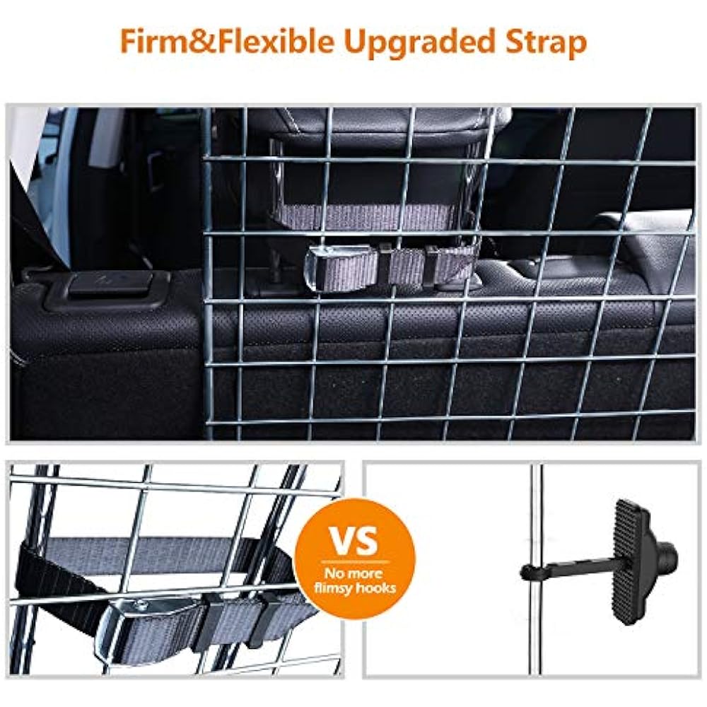 Dog Barrier For Car SUV Vehicles, Adjustable Pet Wire Mesh Cargo Area