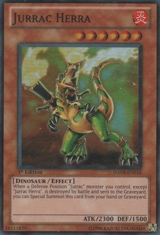 Yu-Gi-Oh! - Jurrac Herra (HA04-EN018) - Hidden Arsenal 4: Trishulas Triumph - Unlimited Edition - Super Rare
