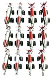 12 Piece Army Missiles with Launch Pad with Wheels - 4 inches