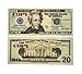  GoodOffer 20 Dollars Play Money - Realistic Prop Money 100 pcs. - Total of $2,000 Copy Money with Two Sides for Pranks, Games, Monopoly - Educational Play Money for Kids - Prop Twenty Dollar Bills 