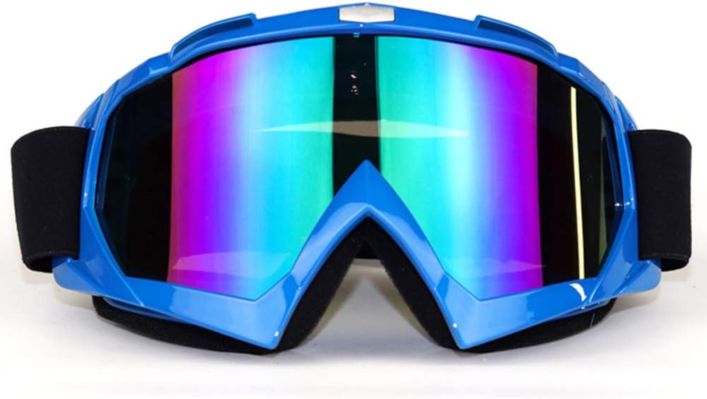Motorcycle Goggles, Riding Dustproof Motocross Goggles Windproof Resistant Wrap Sports Scratch Goggles Over Glasses for Outdoor Sports