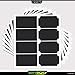 Crafty Croc Removable Chalkboard Labels, Pack of 64, Large Rectangle Adhesive Stickers for Spice Jar, Mason Jar, Canister and Bottle, Size 3.5