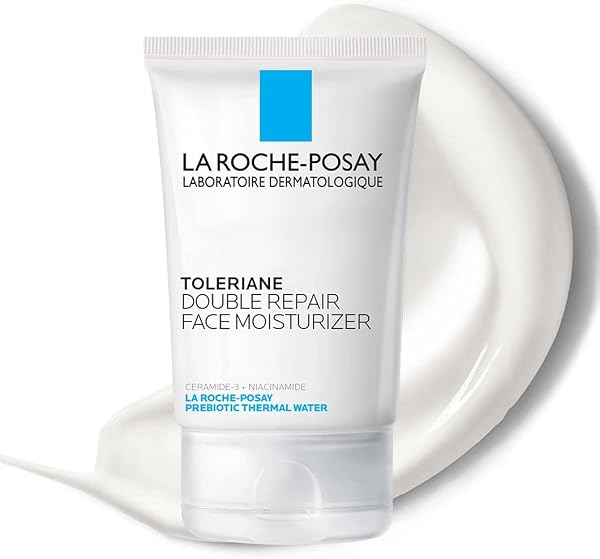 Toleriane Double Repair Face Moisturizer, Daily Moisturizer Face Cream with Ceramide and Niacinamide for All Skin Types