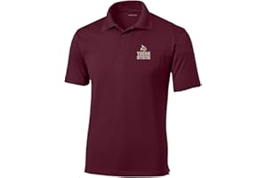 SPORT YOUR GEAR NCAA Men's Prime Athletic Logo Micro Pique Polo with Self Collar