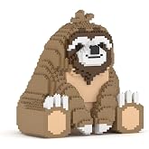 JEKCA Sloth Money Bank 01S | Plastic Building Blocks | Storage | Desk Decoration | Age 14+