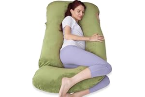 Regnancy Pillow for Sleeping, Extra Large U Shaped Body Pillow, Maternity Pillow for Pregnant Women (Green)