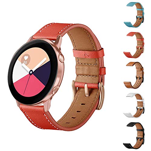 HOT Sale!!! for Samsung Galaxy Watch Active - Leather Replacement Watch Wrist Strap Band Watches Accessories 20mm