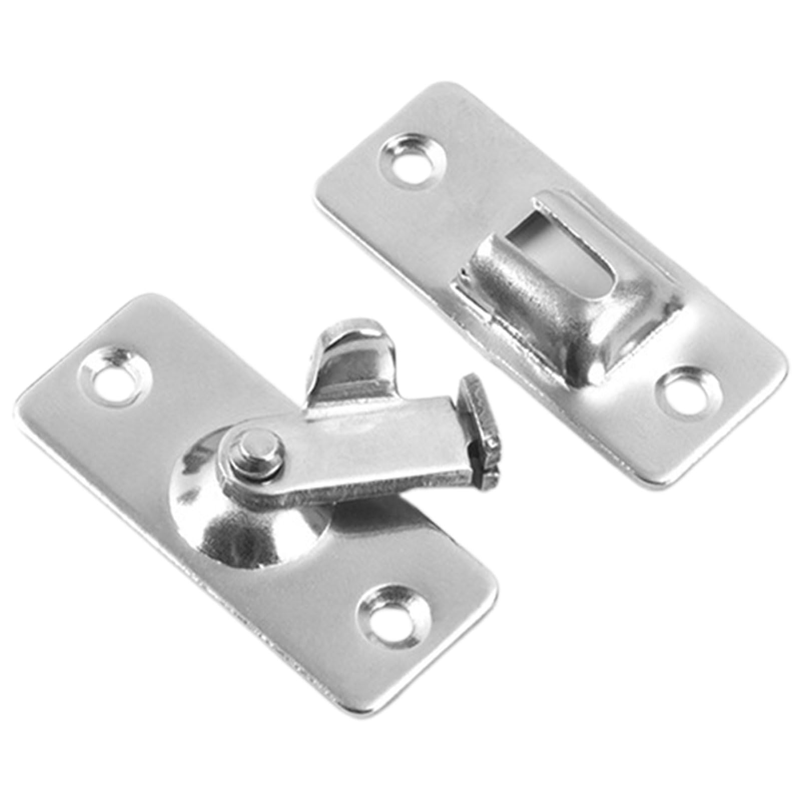 90 Degree Right Angle Door Lock, Small Bolt Lock, Internal Door Lock, Bathroom Lock, Toilet Door Lock, 1.9x4.4cm