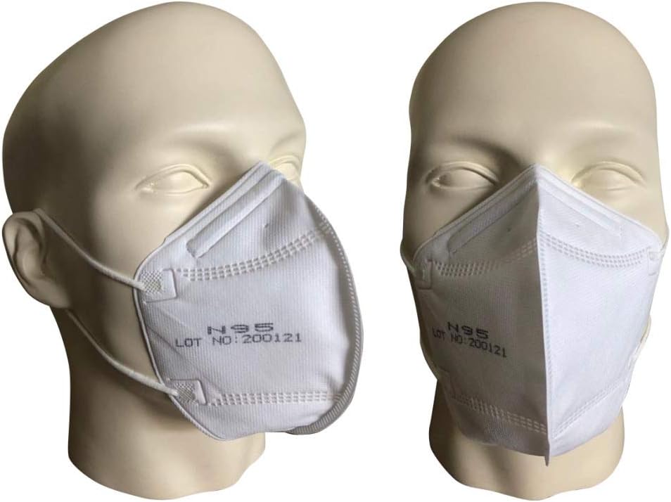 Filtra Pm2.5 N95 Mens' Air Pollution Mask - White (Box Of 25 Disposable Masks)