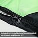 OUTSTAR Lightweight Waterproof Envelope Sleeping Bag with Compression Sack for Kids,Boys, Girls, Teens & Adults. Indoor &Outdoor Camping, Travelling, Hiking & Backpacking (Green & Black/Right Zip)