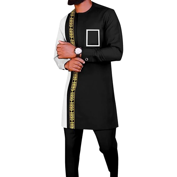 Men's Tracksuits African Clothes For Men Embroidery Short Sleeve
