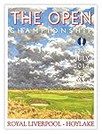 Signed 2014 Open Championship Poster by Lee Wybranski