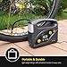 AUTLEAD C5 Digital Tire Inflator, 40L/min Portable Air Compressor Pump, 12V DC Auto Tire Pump with Pressure Gauge, LED Light, 4 Adaptors for Car, Bicycle, Motorbike and Others