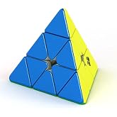 Bukefuno MoYu Weilong 3x3 Pyramid Magnetic Magic Speed Puzzle moyu 3x3x3 Magic Flagship Magnetic Pyraminx Stickerless 3x3 Cube