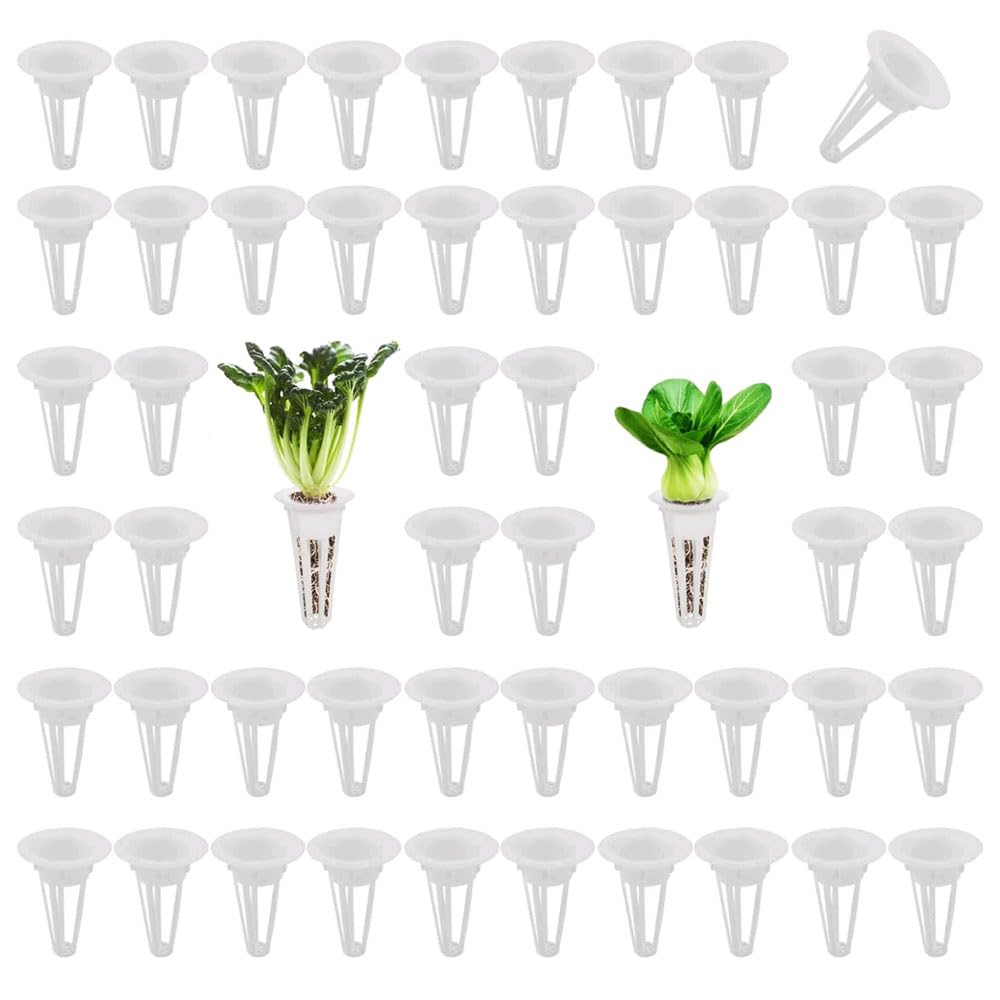 WANGCL 50 Pack Grow Baskets Replacement for Hydroponic Growing System Seed Pods Baskets for Indoor Herb Garden