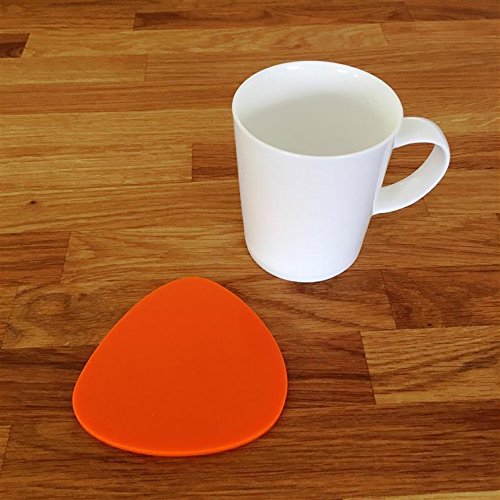 Super Cool Creations Coasters - Pebble Shaped - Orange - 4 Set
