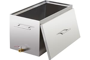 MemoryField 15 Qt Water Bath Canner Pot, 304 Stainless Steel Stock Pot with Dual Canning Racks, Flat Bottom for Stovetop Home