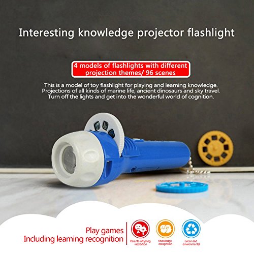 Aneil Projector Flashlight Night Photo Picture Light Bedtime Dinosaur Study Learning Fun Toys for Baby Toddlers - Thumbnail 5