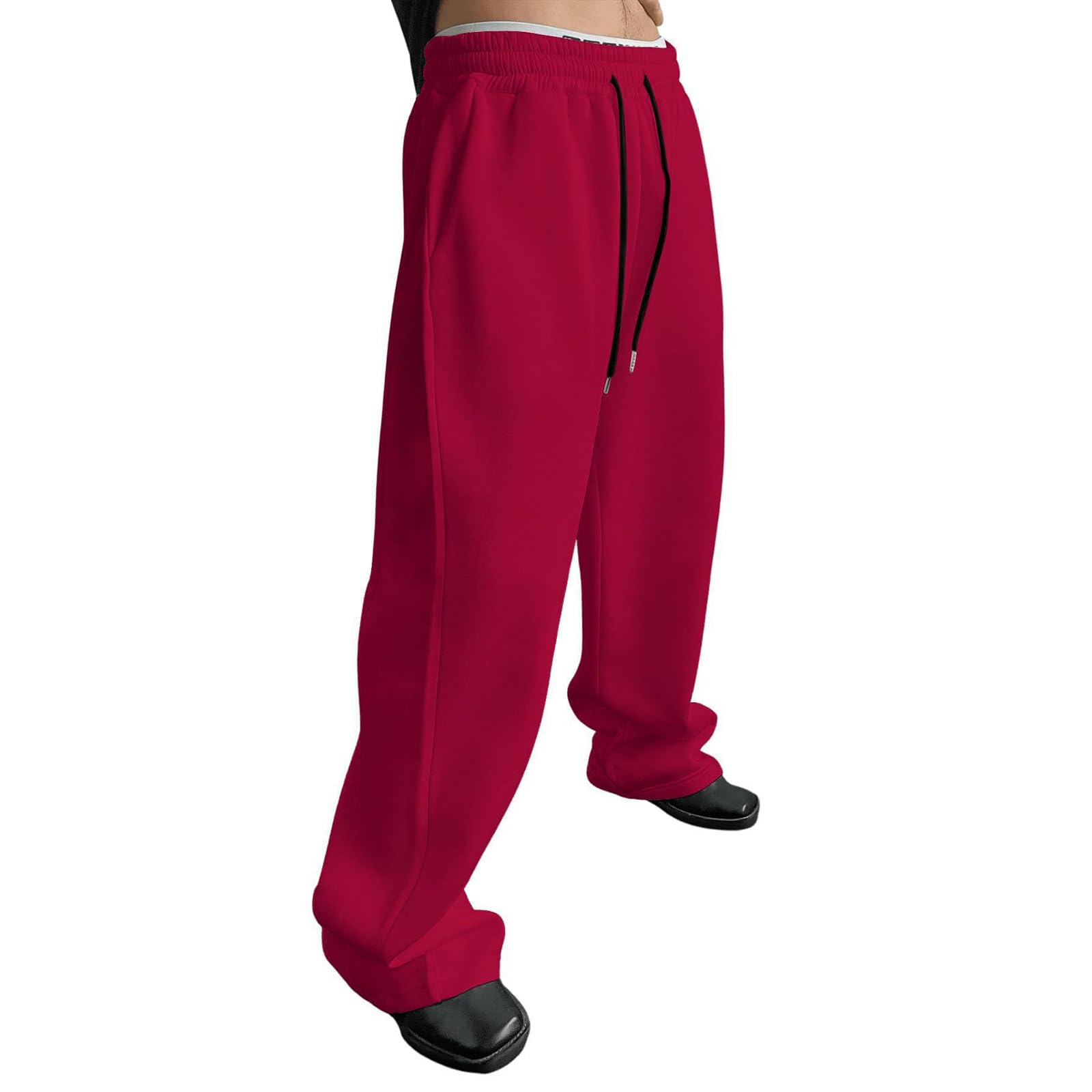 Baggy Sweatpants Men Wide Leg Sweats Pants Loose