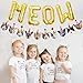 Bessmoso Funny Cat Party Garland Meow Letter Balloons Cats Faces with Party Hats Banner Kitten Bunting Photo Props for Cat Theme Birthday Party Pet Adoption Party Supplies