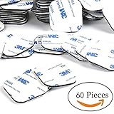 nidici 60pcs Double Sided Foam Tape Strong Pad Mounting Adhesive (Square)