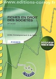 Fiches en droit des sociétés