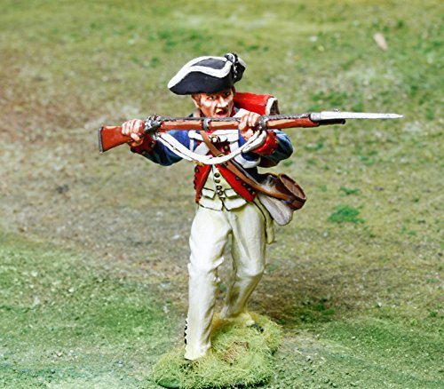 American Revolutionary War Continental Army Infantry Parry Figure Collectors Showcase Toy Soldiers Painted Metal Figure 1/32 Britains King Country Gunn First Legion Type CS00858
