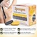 Replacement Sponges for Back Applicator Deluxe: Huge 20 Pack. Stick Sponge Onto Handle to Put Lotion, Medical Cream, Aloe Vera Gel, Health Supplies & Medicine on Your Body, Feet. Easy Application Tool