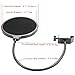 Neewer Desktop Microphone Suspension Boom Scissor Arm Stand with Microphone Clip Holder, Table Mounting Clamp and Pop Filter Windscreen Mask Shield Kit for Studio Broadcasting,Singing,Recording(White)