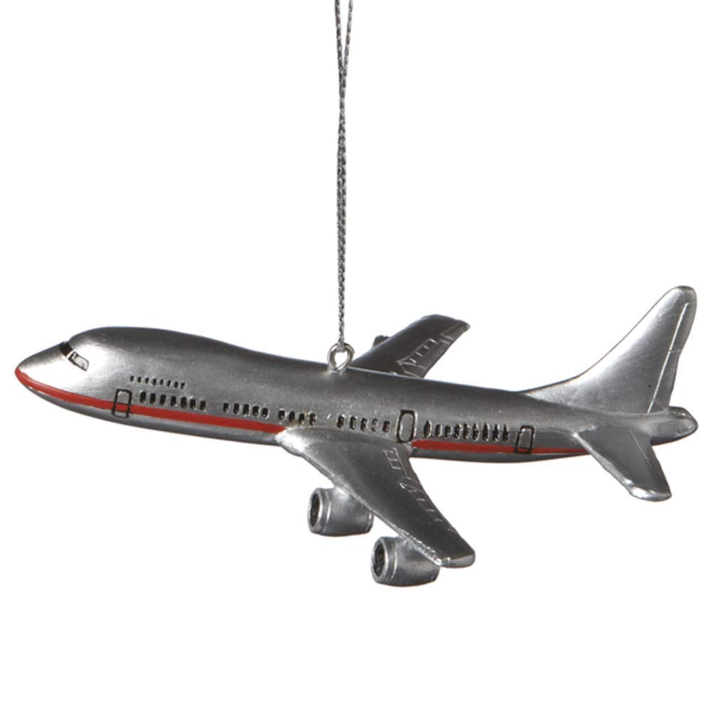 Photo 1 of 1 X Commercial Airliner Resin Hanging Tree Ornament - Size 4.25 inch by Midwest-CBK