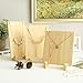 MyGift Set of 3 Vintage Style Wood Jewelry Tower, Retail Necklace Display, Beige