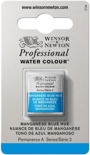 Winsor & Newton Professional Water Color with Half Pan, Manganese Blue Hue