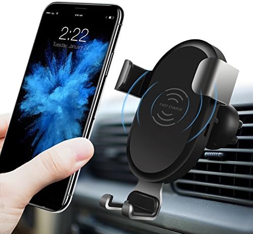 Car Wireless Charger, PALMTONE [Quick Charging 3.0] QI Car Charger Wireless Charging Car Mount Air Vent Phone Holder, Fast Charge For Galaxy S8 S7 Edge, Note 8, iPhone X 8 Plus and QI Enabled Devices