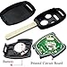 YITAMOTOR Compatible for Honda Accord 2003 2004 2005 2006 2007 Keyless Entry Remote Car Key Fob OUCG8D-380H-A with 46 Chip