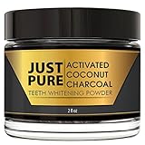 Teeth Whitening Activated Coconut Charcoal Powder  Get A Natural Whiter, Brighter Smile Quickly  Enamel Is Cleaner And Smoother With No Sensitivity  No More Peroxide Kit, Strips, Gel, Pen or Light