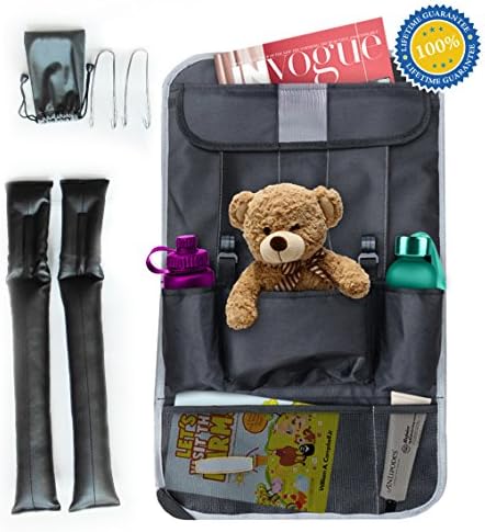 Deal Of The Day: TravelLitely Car Organizing Package-Including Backseat Organizer, Seat Gap Filler and Stainless Steel Hooks-Premium Quality