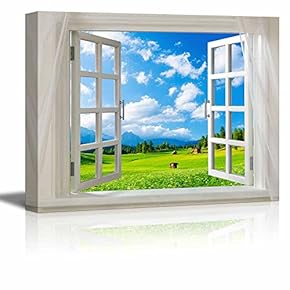 Glimpse into Blue Sky and Green Grass Land...