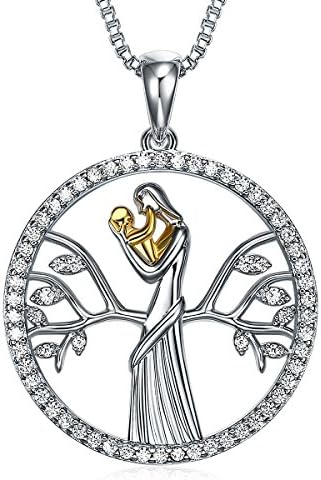 Foloin Tree Of Life"Mother's Love"Valentine's Day Gifts,Jewelry For Women,Fashion Necklace Pendant 18"