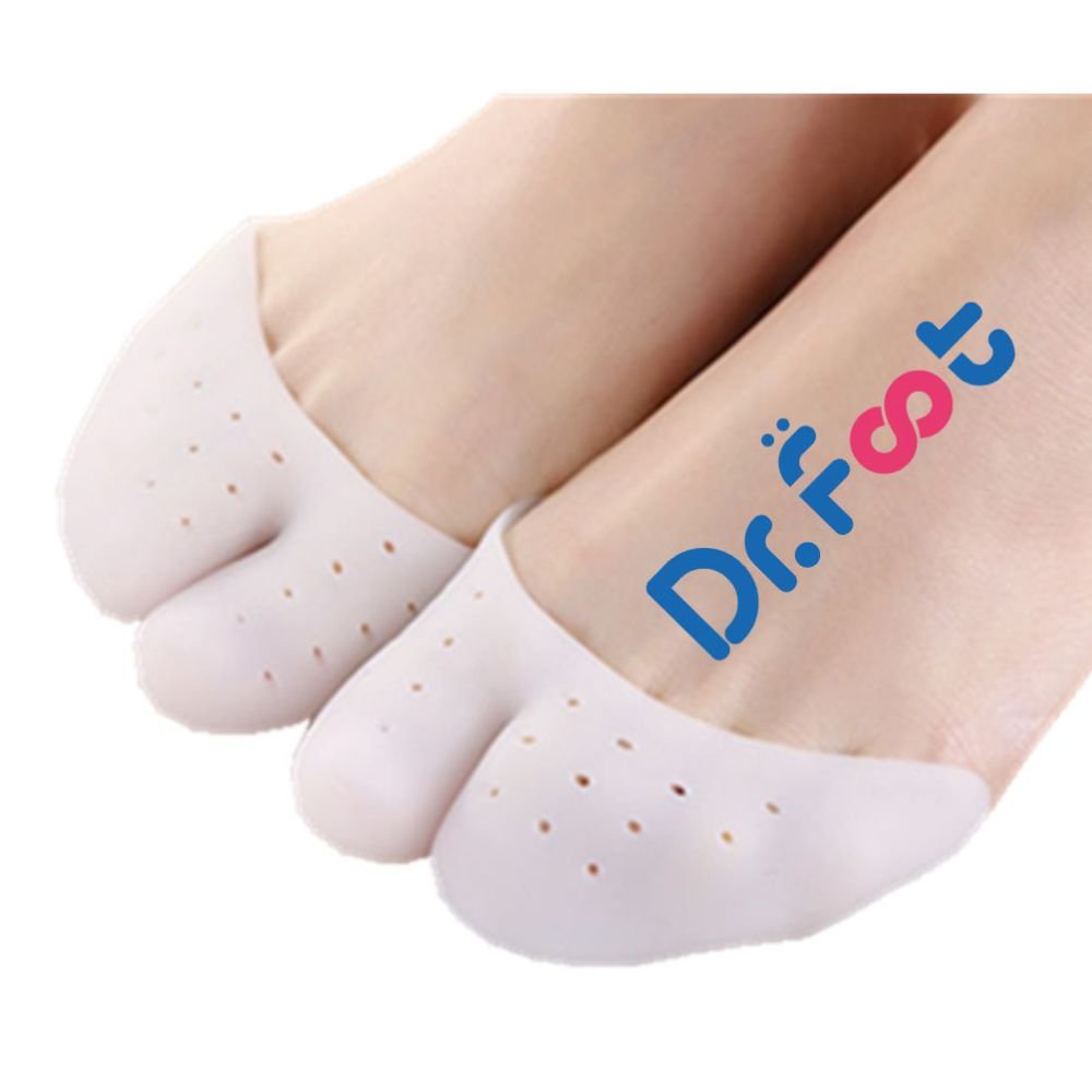 Dr. Foot\'s Forefoot Cushions-Forefoot Metatarsal Pain Relief Absorber Cushion Ball of Foot-1 pair (Milkwhite)