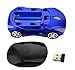Welltop Wireless Mouse Computer Mice Car-shaped Game Mice 2.4Ghz Optical Mouse for pc Laptop Computer (Blue)