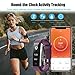 LETSCOM Fitness Tracker with Heart Rate Monitor, Slim and Smart Activity Tracker Watch with Sleep Monitor, Step Counter and Calorie Counter, IP67 Waterproof Pedometer Watch for Kids Women Men