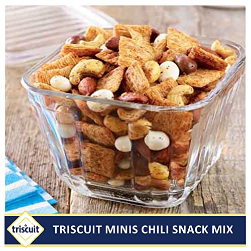 TRISCUIT MINIS ORIGINAL WHOLE GRAIN WHEAT CRACKERS, VEGAN CRACKERS, BULK LUNCH SNACKS, 20 SNACK PACKS