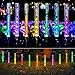 EOYIZW Solar Color Changing Lights, Garden Stake Solar Powered Lights Bubble Tube Acrylic RGB Waterproof Outdoor Landscape Lights for Garden Backyard Lawn Pathway Patio Decoration 2 Pack