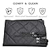 Pet Seat Cover for Cars, Trucks, and Suv, AsyPets Padded Oxford Dog Seat Cover with Safety Seat Anchors Belt - Black Waterproof, Non-slip Backing, Hammock Convertible, Machine Washable 54
