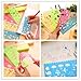 TKOnline Set of 9 Stainless Steel Drawing Painting Stencils Scale and Bookmark Stencil and Plastic Drawing Stencils Art Kit Drawing Template Stencils Plastic Bookmarks Book Mark Stainless Steel Set