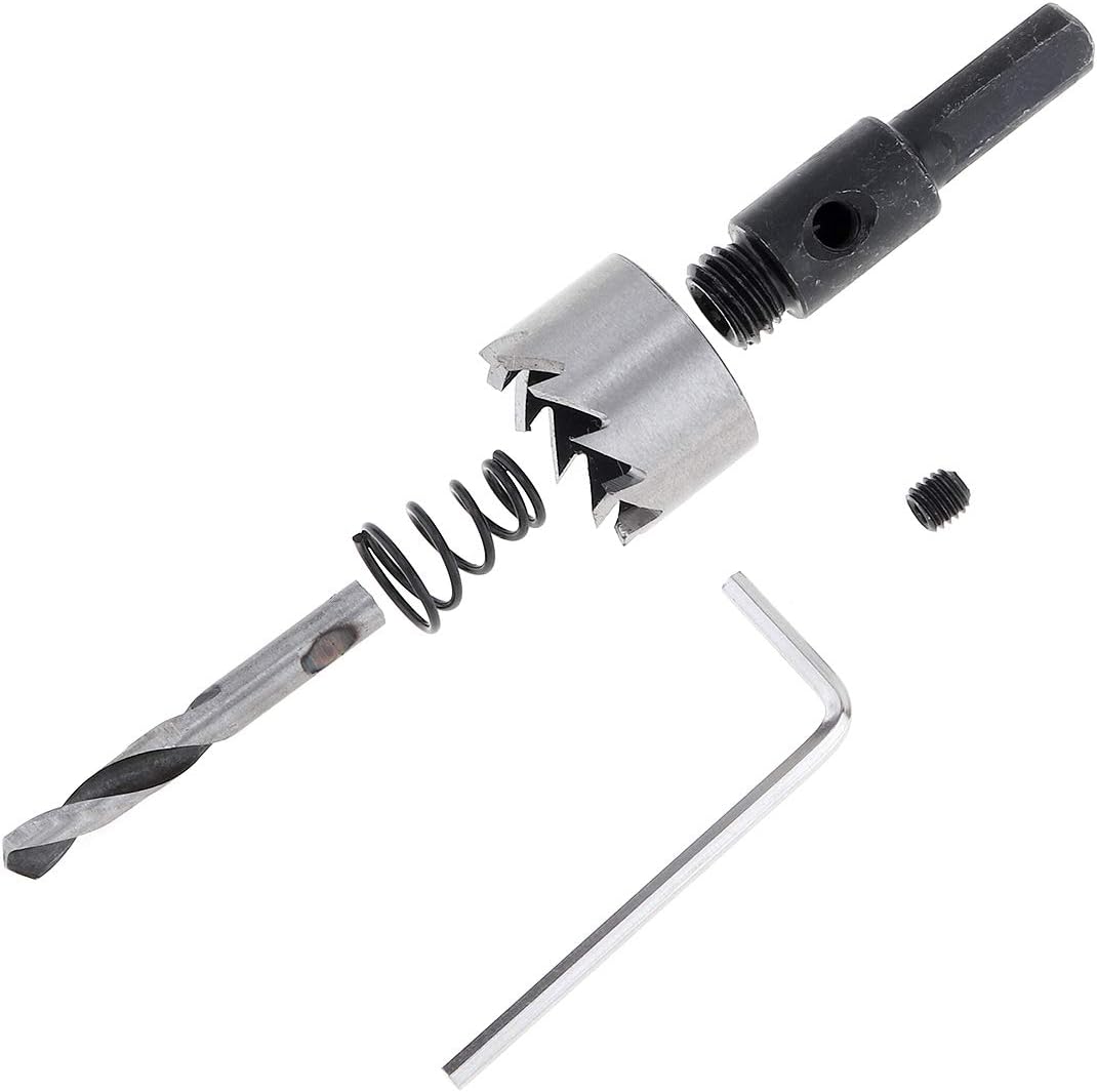 OriGlam 22mm HSS Hole Saw Cutter Drill Bit, High Speed Steel, Perfect for Metal Wood, Alloy Steel, silver - Image 4