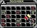 Dry Erase Magnetic Monthly Board Calendar 16'' x 12'' Magnet For Refrigerator Fridge - 2 Liquid Chalkboard Markers