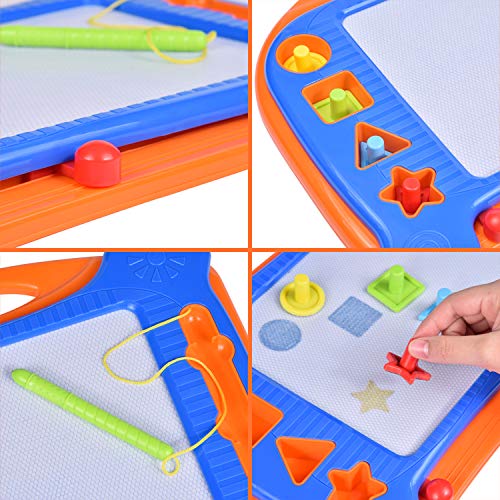 image for FUN LITTLE TOYS 2 Magnetic Drawing Board, Doodle Drawing Board for Tod