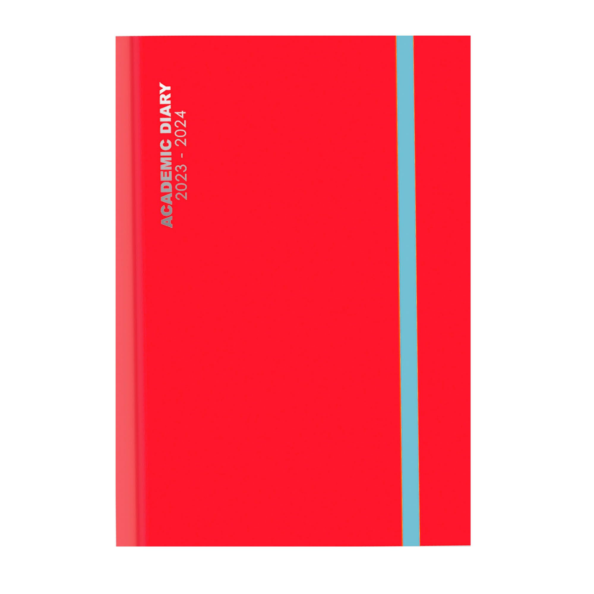 2023-24 A5 Day to View Page Diary Academic Pink Case-binding Full Page Daily Diary